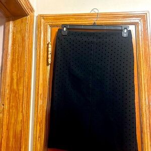 NWOT BLACK SKIRT WITH POLLA DOTS